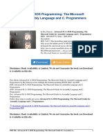 Advanced S DOS Programming Microsoft Programmers PDF 9ededd7e1