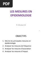 LES MESURES EN EPIDEMIOLOGIE