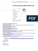 Mechanisms Dynamics Machinery Mabie Solution