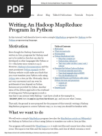 Writing An Hadoop MapReduce Program in Python