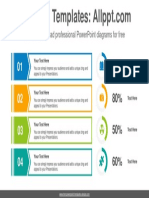 Banner Doughnut Charts PowerPoint Diagram Template