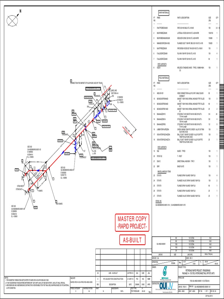 PETRONAS RAPID Project Piping Details | PDF | Pipe (Fluid Conveyance ...