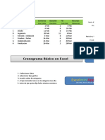 Cronograma en Excel (Gantt Chart)