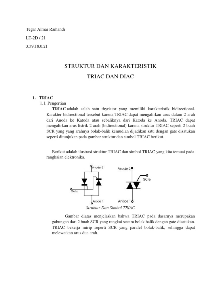 Triac Diac | PDF | Komputer