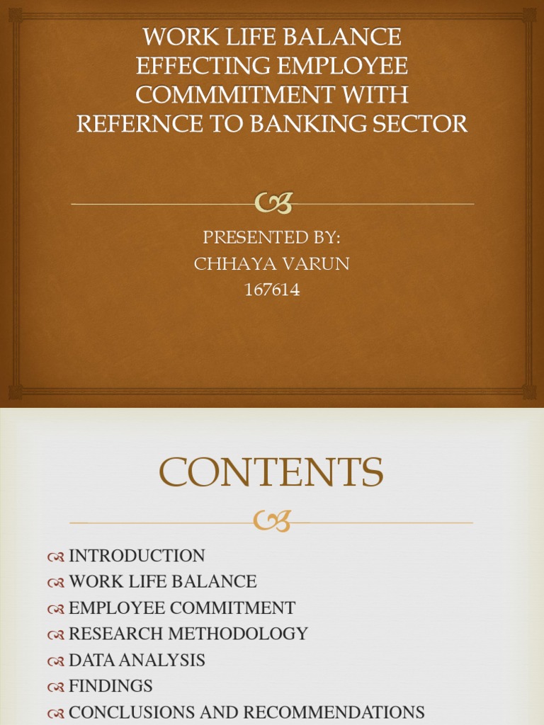 Work Life Balance Effecting Employee Commmitment With Refernce | PDF ...