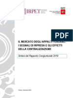 Sintesi Rapporto - Mercato Contratti Pubblici 2019