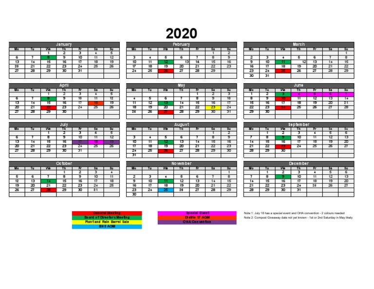 Bhs 2020 Calendar Bhs 2020 Calendar PDF Corporations Companies