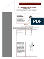 10 Principles of Ergonomics