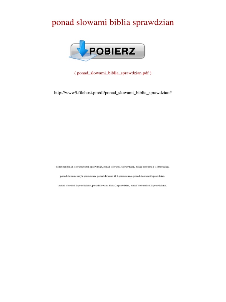 Ponad Slowami 1 Cz 2 Pdf