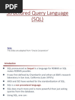 SQL-1 Introduction