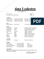 Kristina Lodestro Theatre Resume PDF