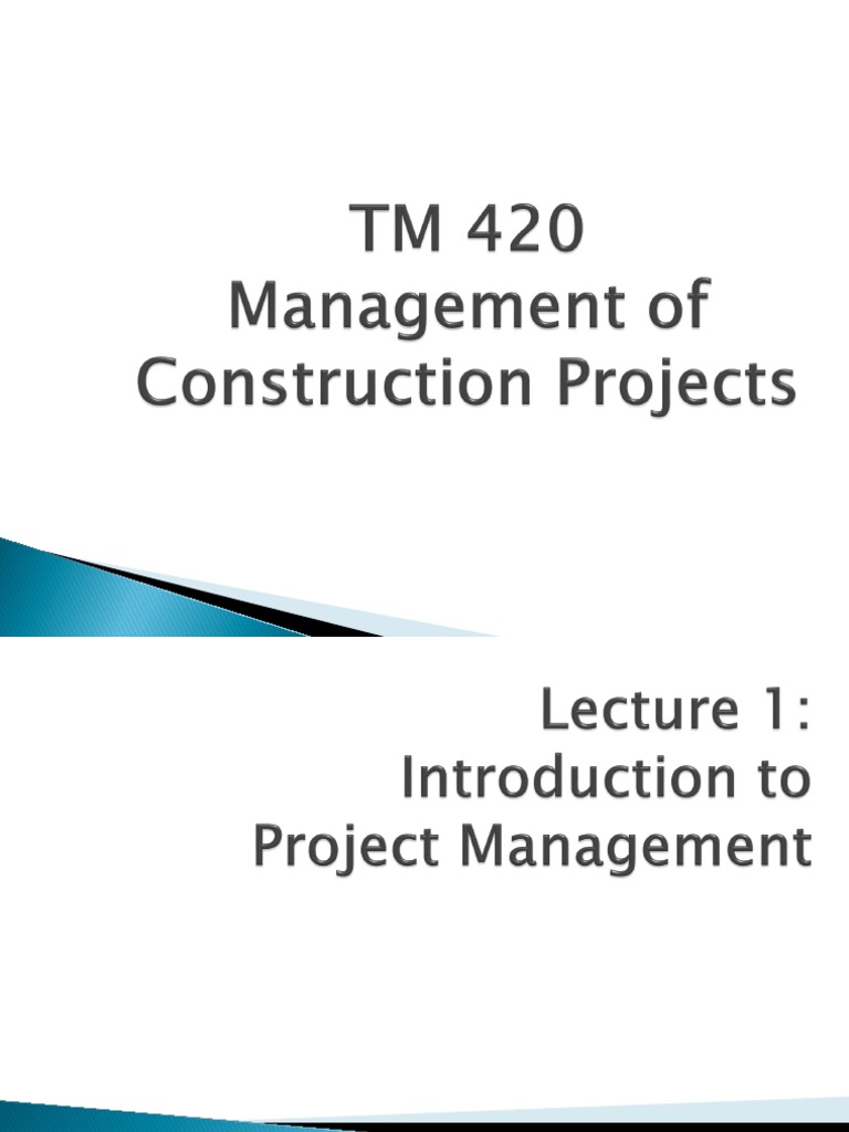 Introduction to Project Management Basics | PDF | Project Management ...