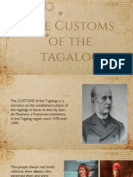 Customs of The Tagalog