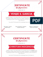 Appreciation Certificate PDF