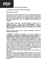 Palestra Doenças físicas e o espiritismo