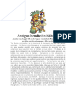 Antigua Bendición Náhuatl