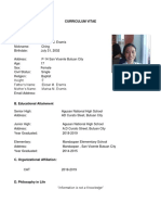 CURRICULUM VITAE and Documentation