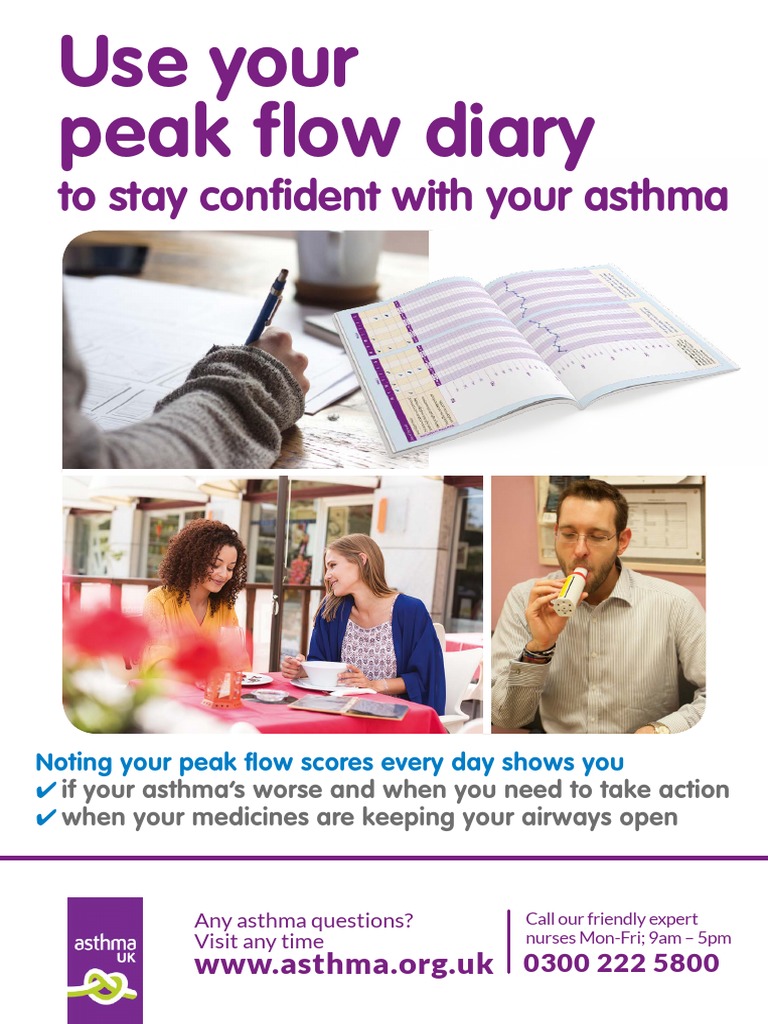 Your Peak Flow Diary PDF PDF Asthma Cough