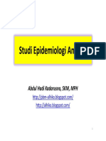 Studi Epidemiologi Analitik- DIII Smt 3 TA 2013-2014 - September 2013