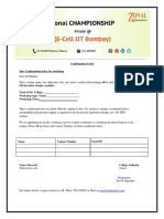 Zonal Championship & Ecell IITB Registration1150