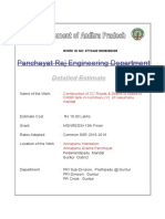 MGNREGS CC Raod Estimate