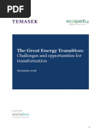 The Great Energy Transition - Challenges and Opportunities For Transformation