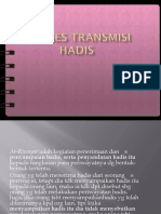 Proses Transmisi Hadis