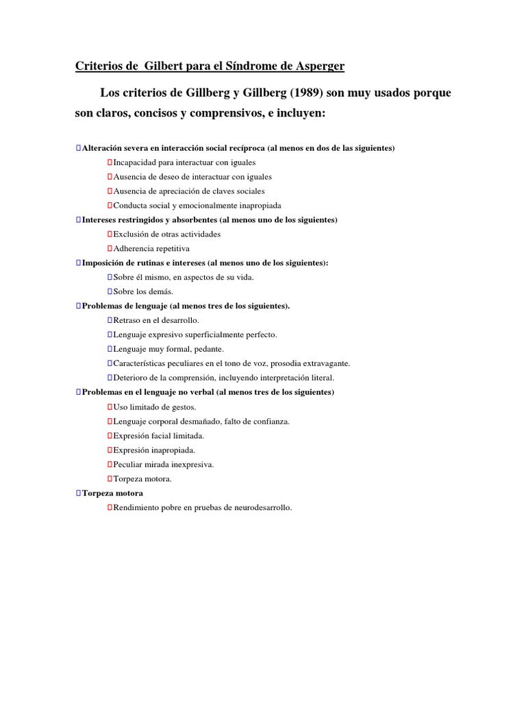 Criterios-De - Gilbert | PDF