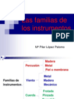 Las familias de los instrumentos