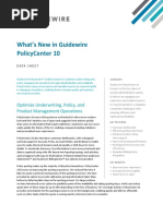 PolicyCenter 10 Data Sheet Whats New en