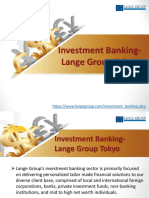 Investment Banking- Lange Group Tokyo