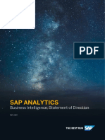 SAP Analytics Business Intelligence Statement of Direction Nov2019