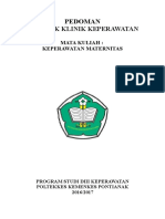 Pedoman Praktik Klinik Maternitas Div Keperawatan Poltekkes Kemenkes Pontianak 2017