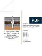 Causes of Wellbore Instability in Vertical, Directional, Horizontal and Erw