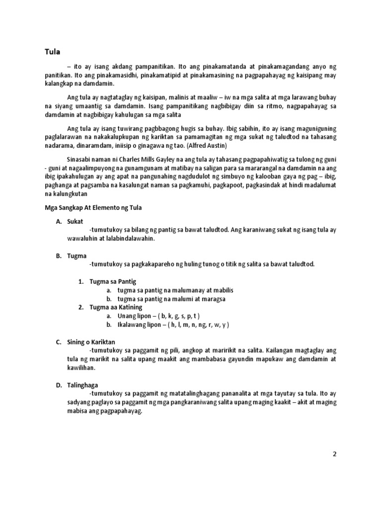 Mga Tula | PDF