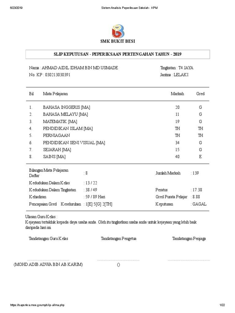 Slip Peperiksaan 4 Jaya PDF