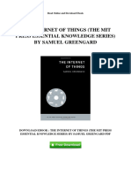The Internet of Things The Mit Press Essential Knowledge Series by Samuel Greengard