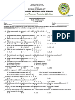 Grade 10 With TOS 1st Quarter Exam