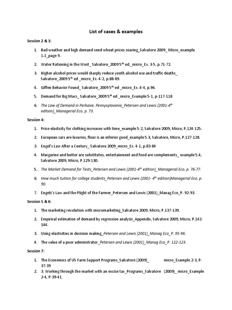 Case Examples - Managerial Economics | PDF | Average Cost | Long Run ...