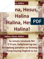 Halina, Hesus, Halina