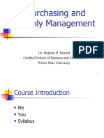 Purchasing and Supply Management: Dr. Stephen H. Russell Goddard School of Business and Economics Weber State University