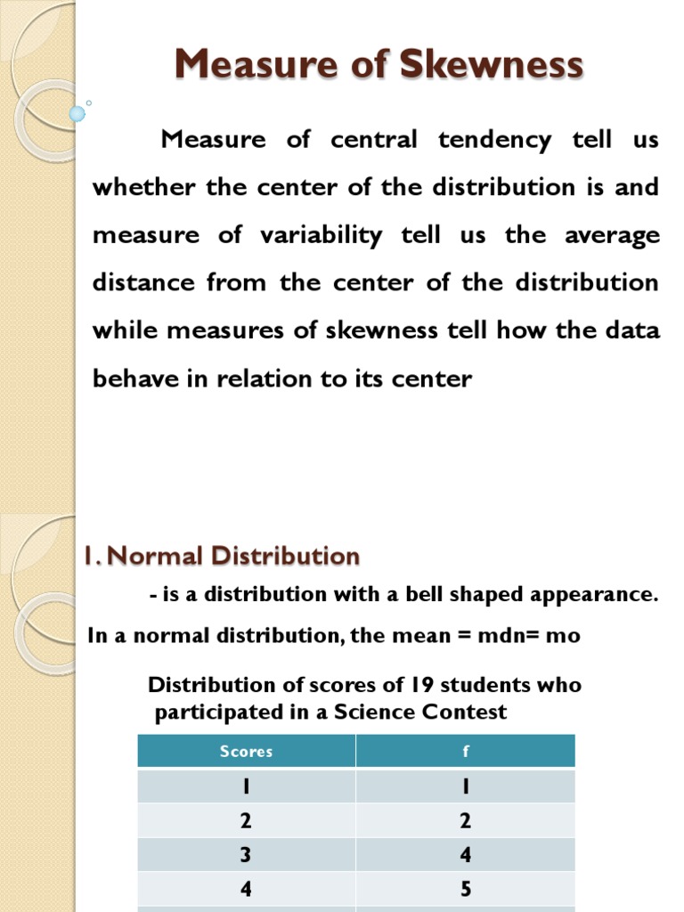 Understanding Measures of Skewness | PDF | Skewness | Mathematical Analysis