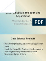 Data Analytics - Simulations and Applications