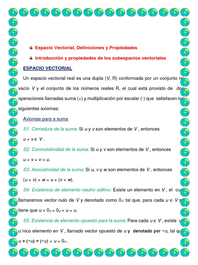 Algebra Lineal | PDF | Espacio vectorial | Rotación