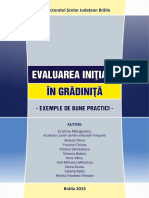 Evaluarea Initiala in Gradinita