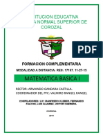 Modulo de Matematica Basica I PDF