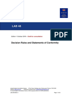 LAB 48 Decision Rules and Statements of Conformity Edition 1 October 2019 Draft For Consultation