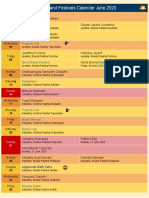 Festival Calendar June 2020