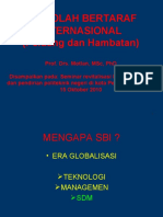 Rintisan Sekolah Bertaraf Internasional