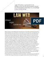 Lawweb - In-Children Under The Age of Fourteen Is Presumed To Be Incapable of Committing A Crime But This Presump